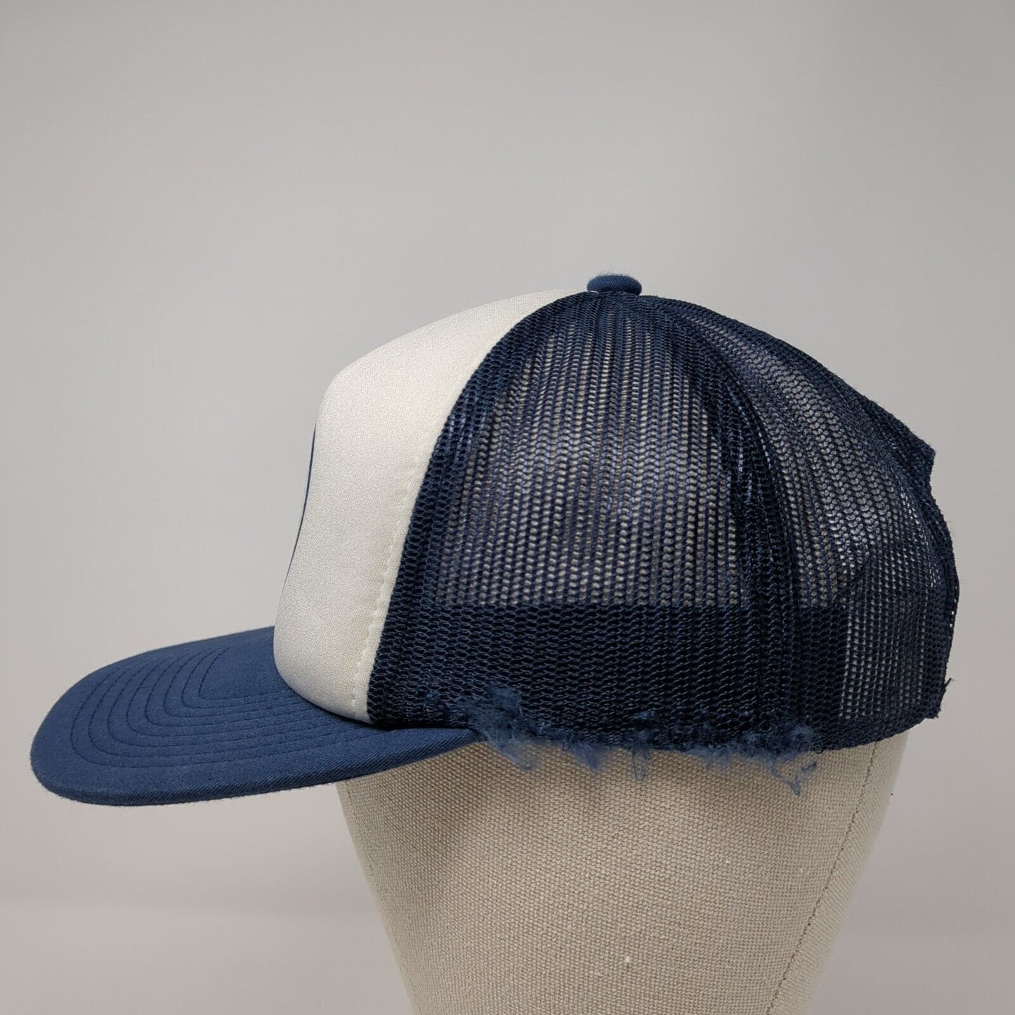 Volcom Snapback Trucker Hat Blue One Size Adjustable Mesh Back 6 Panel