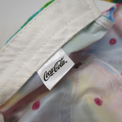 Coca-Cola Baseball Cap Blue Red Yellow One Size Tie-Dye Embroidered Classic Hat