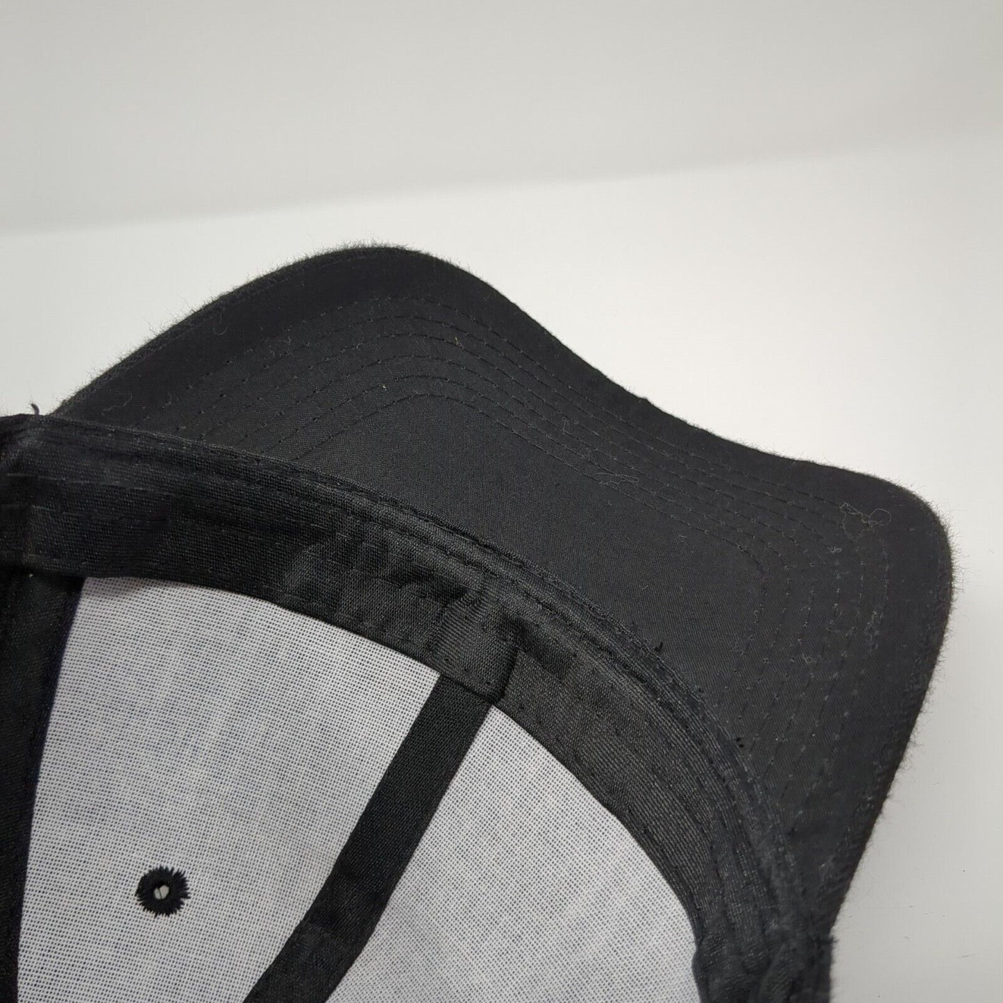American Flag Strapback Hat Black One Size Patch Adjustable 6 Panel