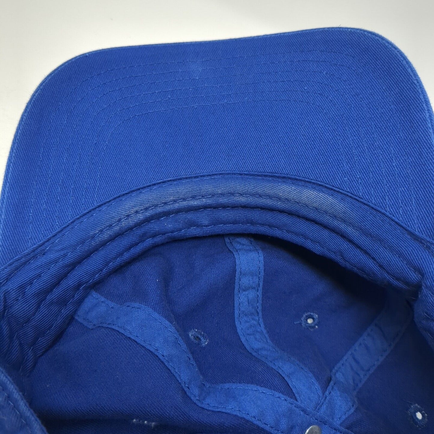 Gelante Slideback Hat Blue OS Adjustable Vented Holes 6 Panel Blank Cotton