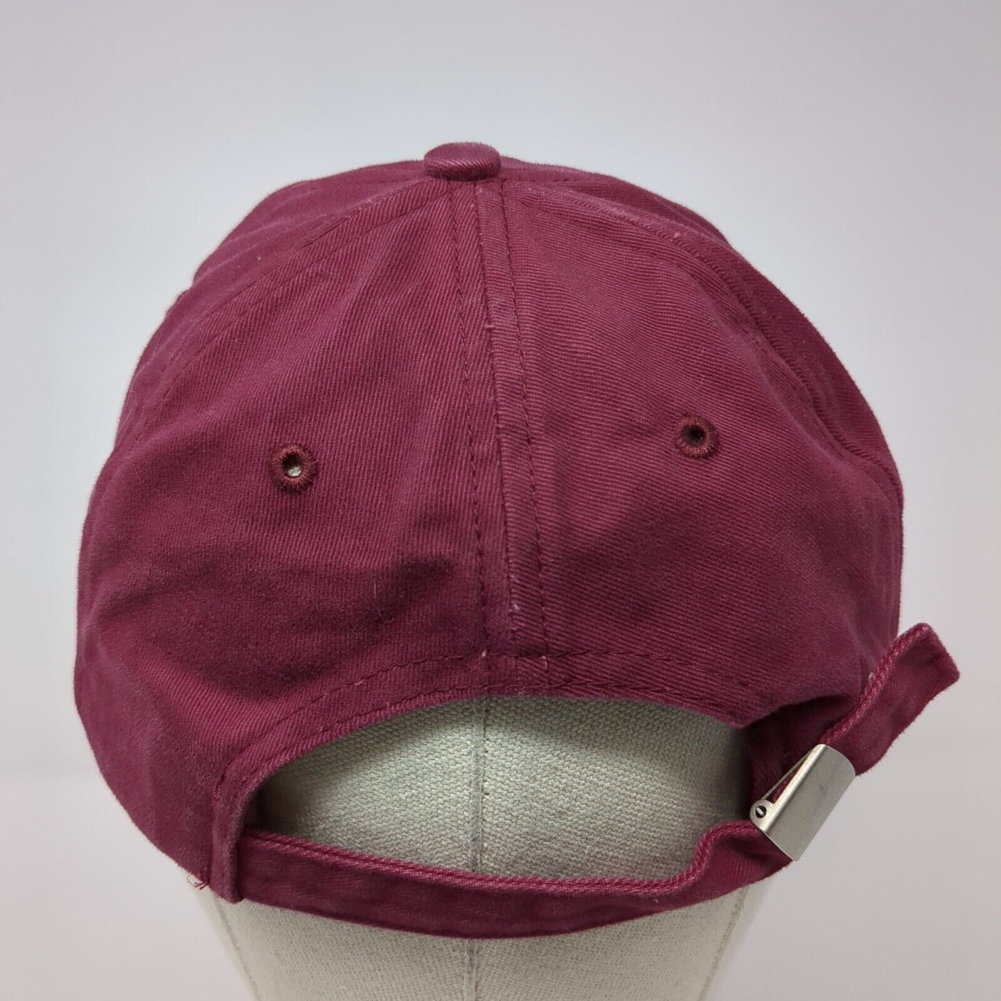 Yellowstone Moose Slideback Hat Red One Size Adjustable Solid Sherry