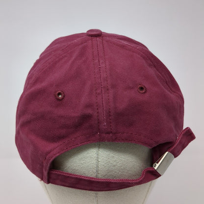 Yellowstone Moose Slideback Hat Red One Size Adjustable Solid Sherry