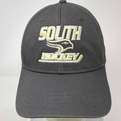 Cap America Snapback Hat Gray One Size C.R. South Ice Hockey Embroidered 6 Panel