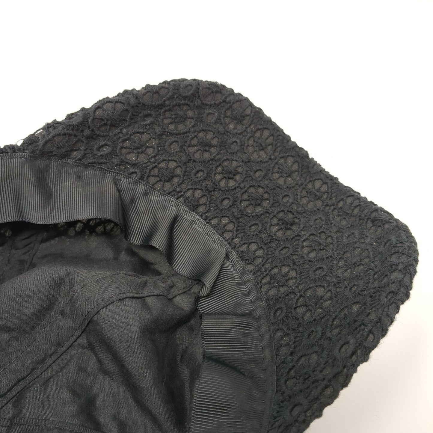 Collection Eighteen Strapback Hat Black One Size Adjustable Crochet