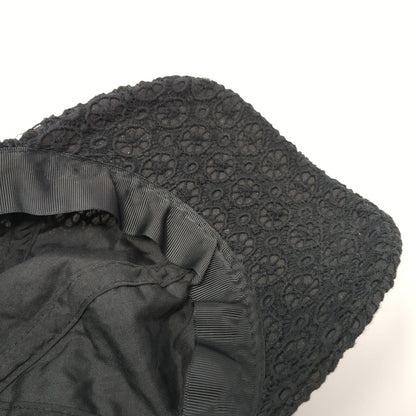 Collection Eighteen Strapback Hat Black One Size Adjustable Crochet