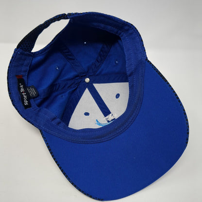 The YMCA Team Idaho Strapback Hat Blue One Size Embroidered Sport-Tek