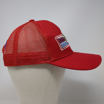Bubba Gump Shrimp Co Trucker Hat Red One Size Forrest Movie Mesh Snapback Logo