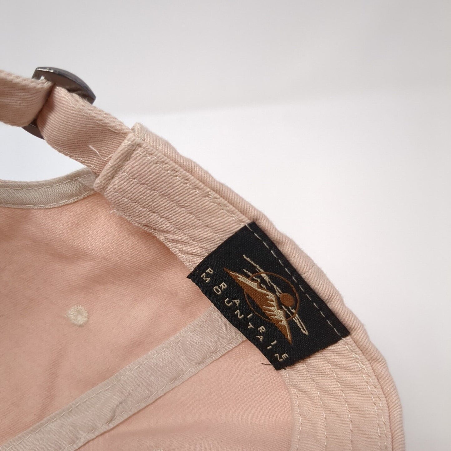 NASA Slideback Hat Tan One Size Adjustable Embroidered Prairie Mountain