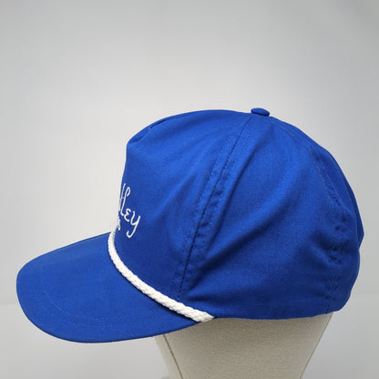 Medley Sports Slideback Hat Blue One Size Adjustable Embroidered 6 Panel Rope