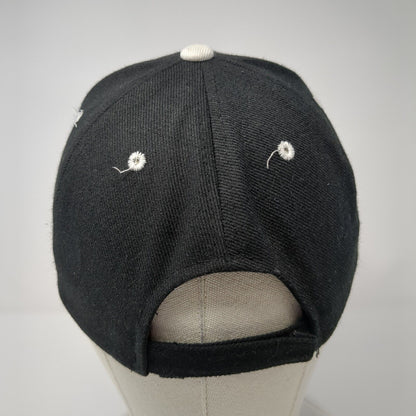 Morgan Hill Strapback Hat Black One Size Solid Adjustable Embroidered
