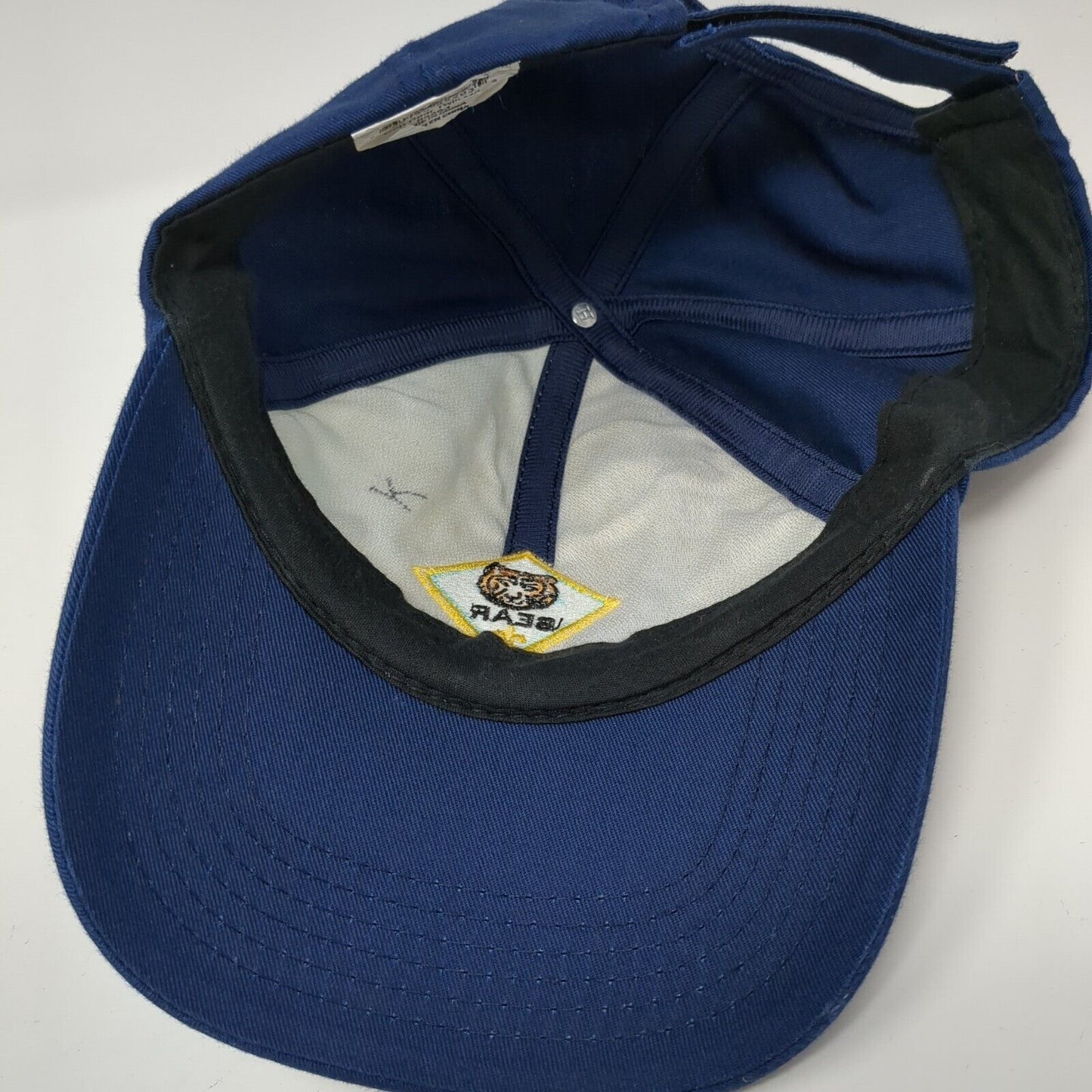 Webelos Bear Twill Strapback Hat Blue M/L Adjustable Embroidered 6 Panel