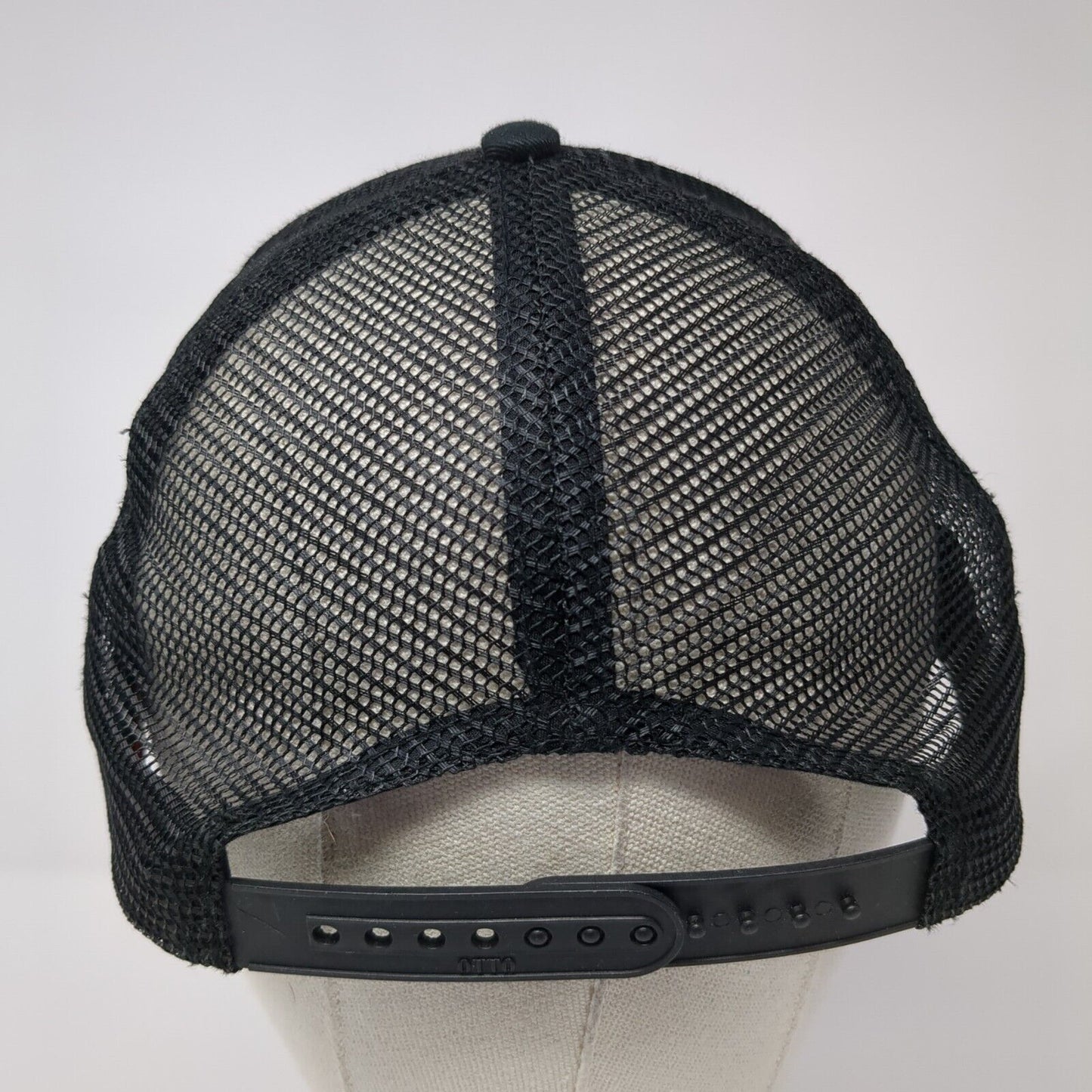 State of Idaho Snapback Trucker Hat Black One Size Adjustable Mesh Back Otto