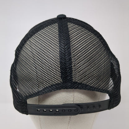 State of Idaho Snapback Trucker Hat Black One Size Adjustable Mesh Back Otto