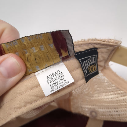 Whitetail Snapback Mesh Back Trucker Hat Red One Size Colorblock Ahead