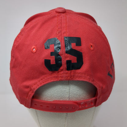 Gems Snapback Hat Red One Size Adjustable Veterans of Foreign Wars