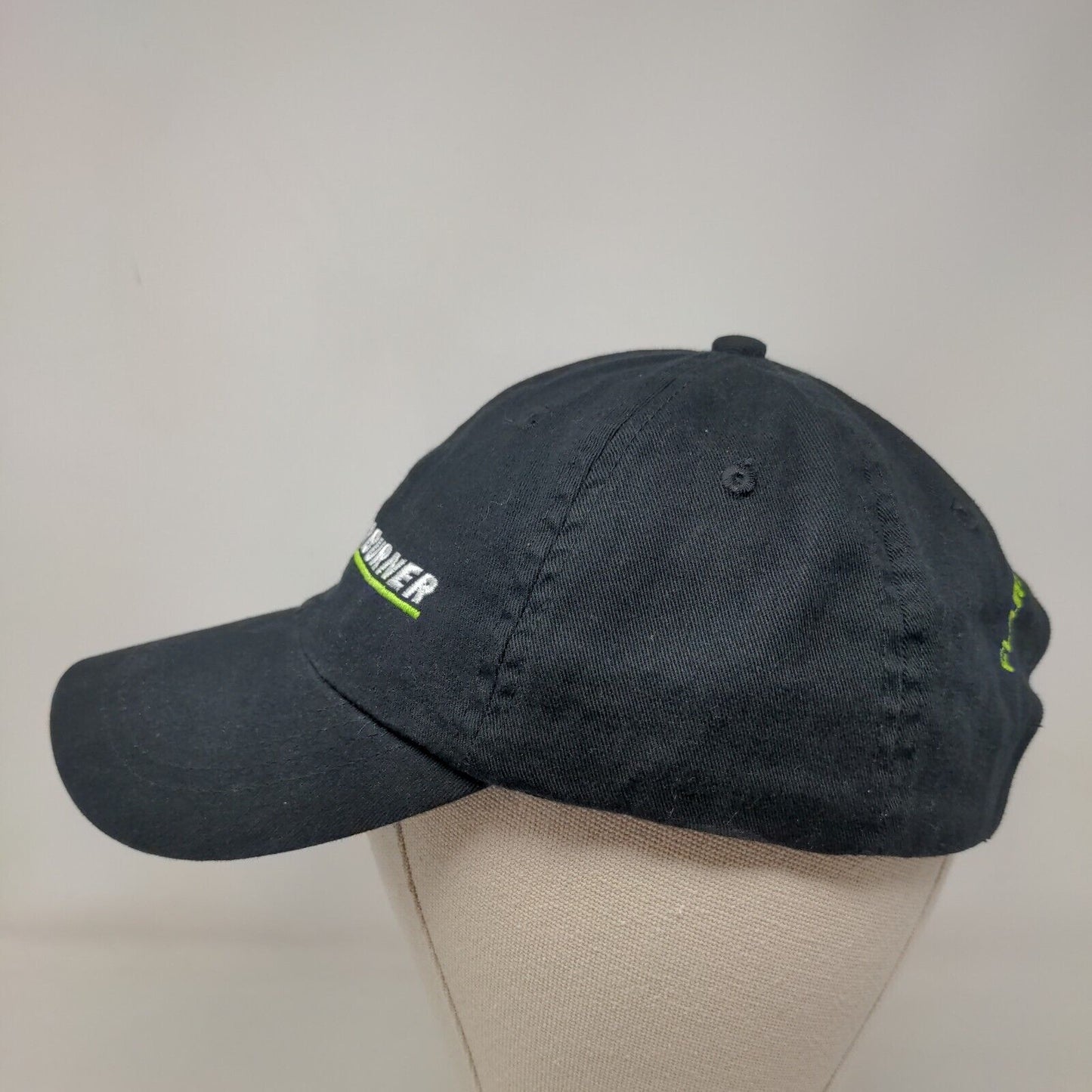 Afterburner Strapback Hat Black One Size Adjustable Embroidered Port & Company