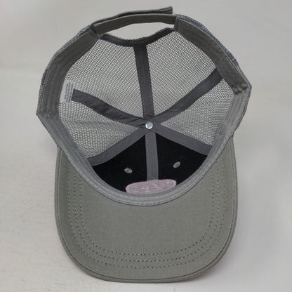 Diamond East International Strapback Mesh Back Trucker Hat Gray One Size
