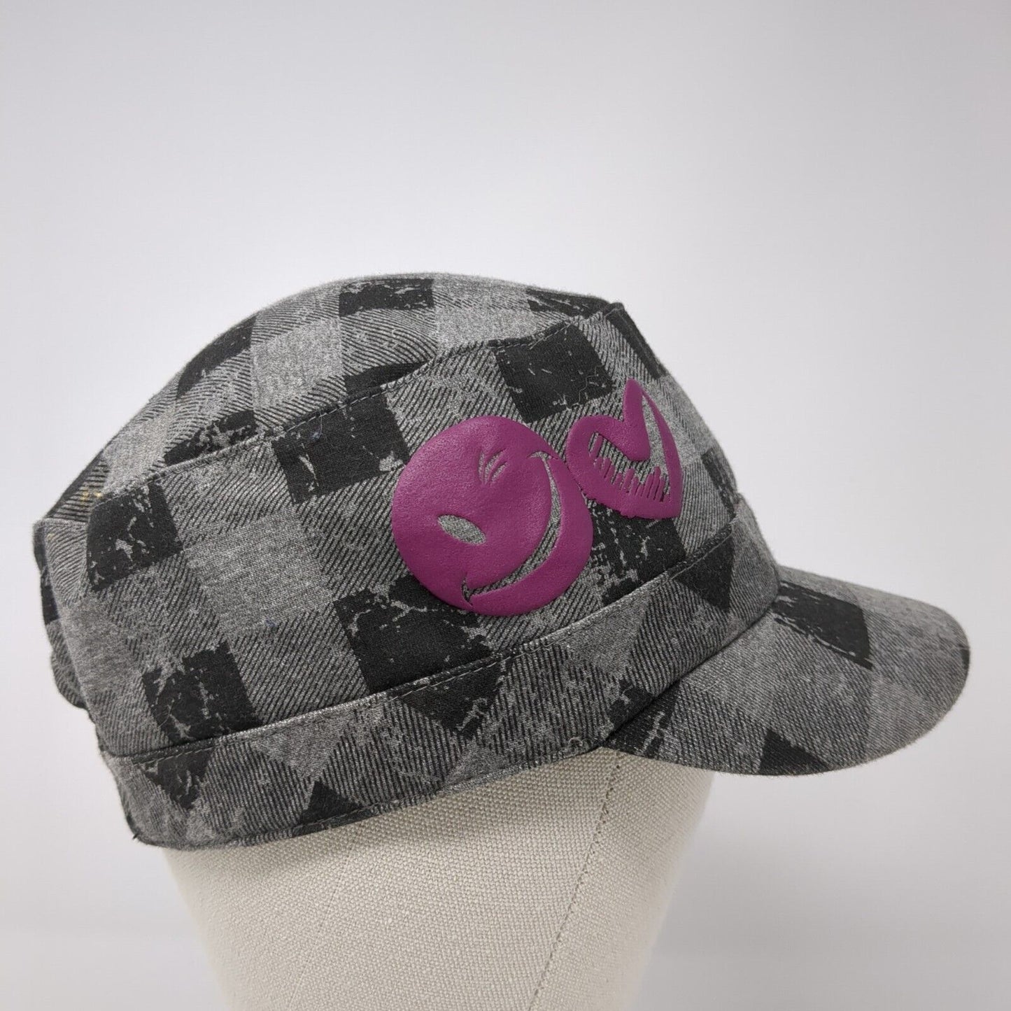 Joe Boxer Slideback Cadet Army Hat Multi One Size Buffalo Plaid Peace