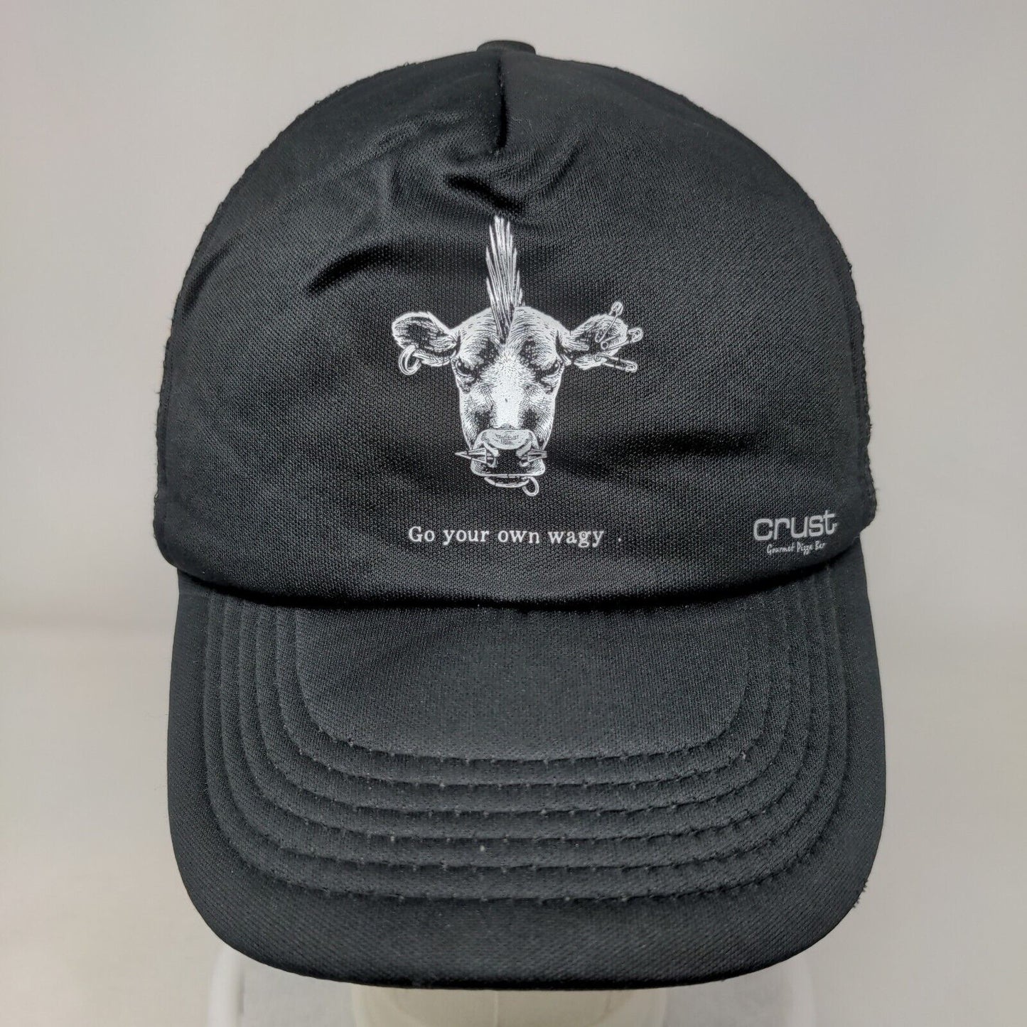 Go Your Own Wagy Mesh Back Trucker Hat Black One Size Crust Gourmet Pizza