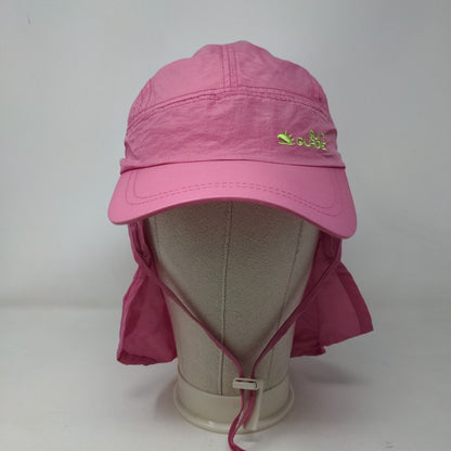 Sunglade UV Flap Cap Pink Large Face Cover Chin Strap Fishing UPF50+