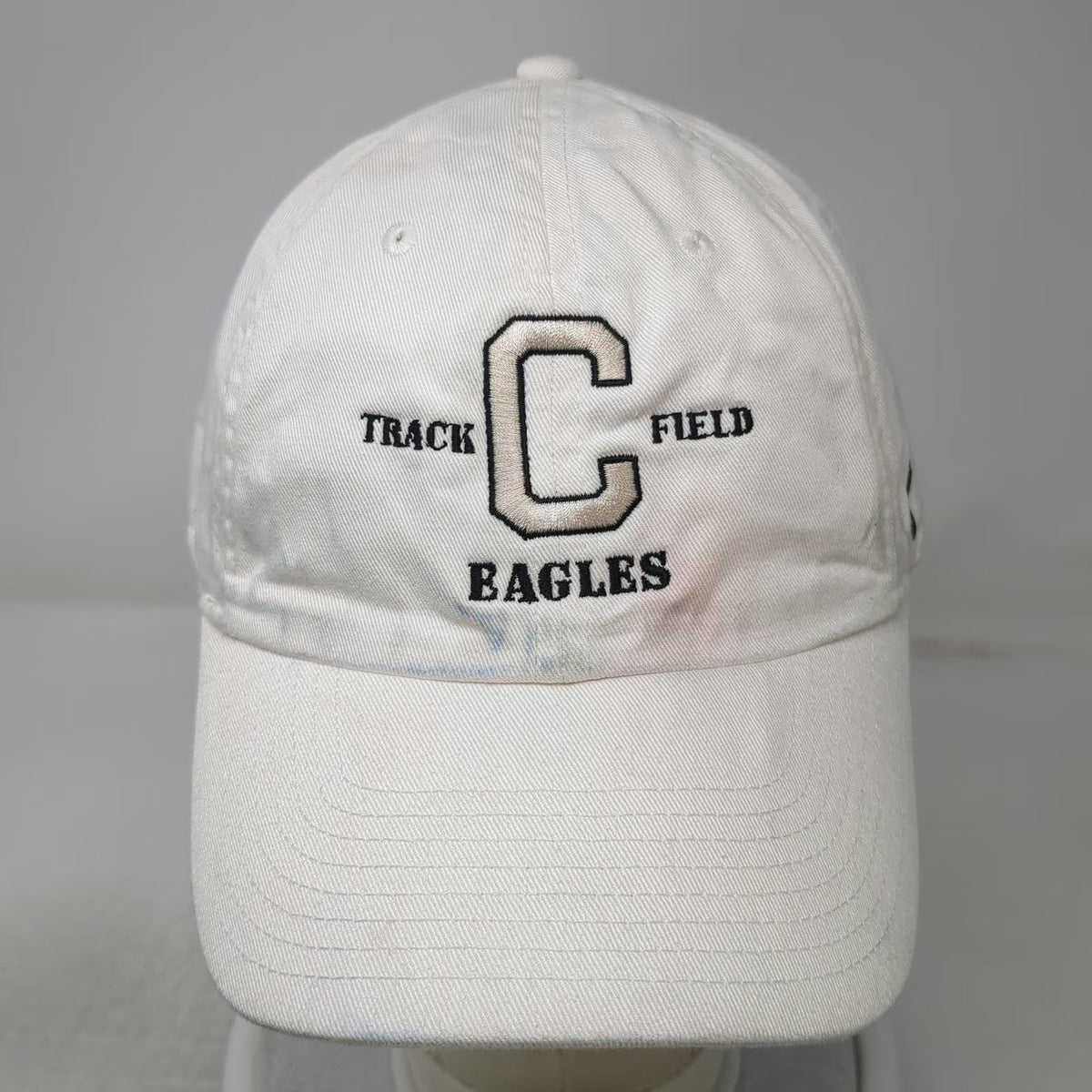 Nike Baseball Cap White One Size Track Field Eagles Heritage 86 Cotton Hat