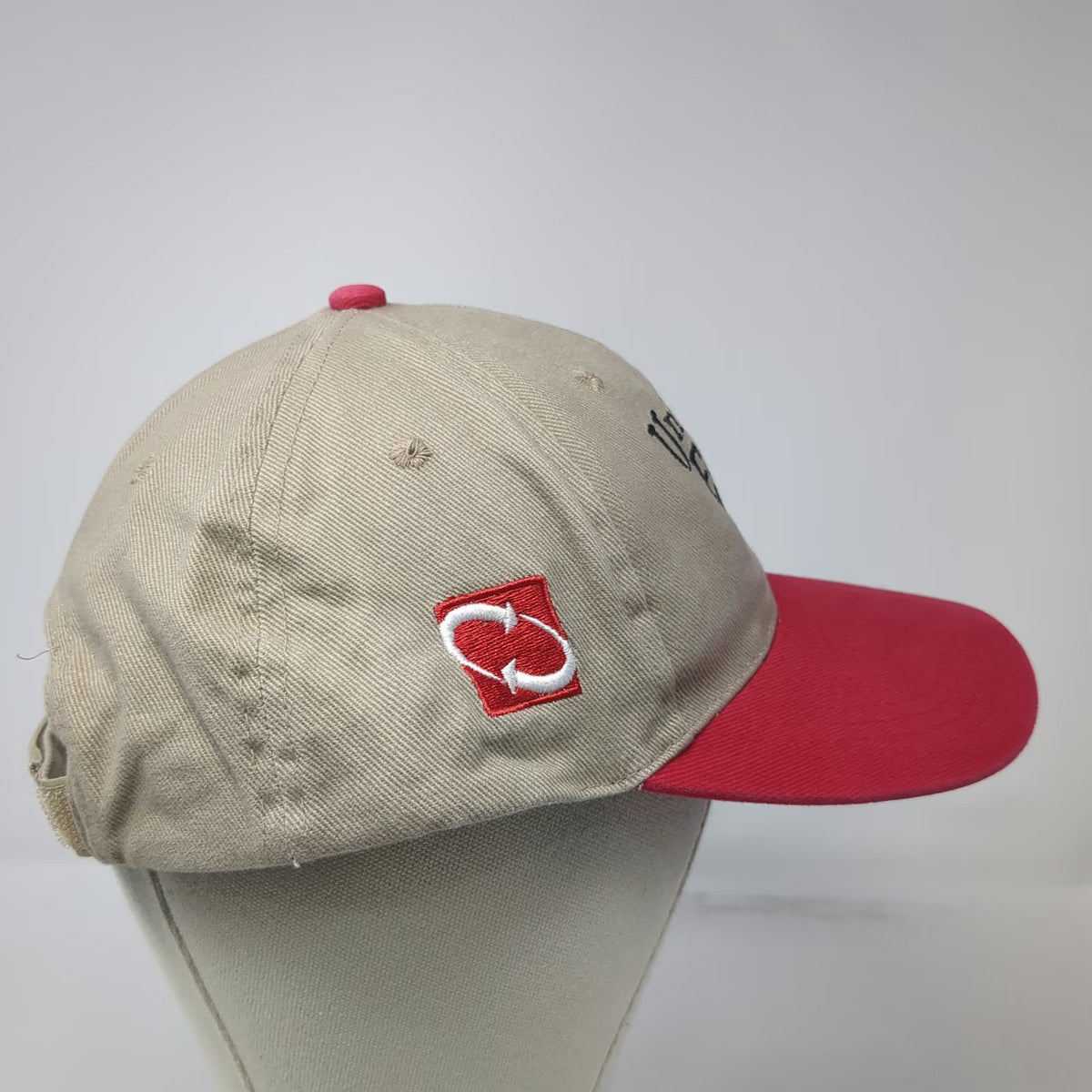 Cobra Baseball Cap Beige Red One Size United Farmers Coop American Flag Hat