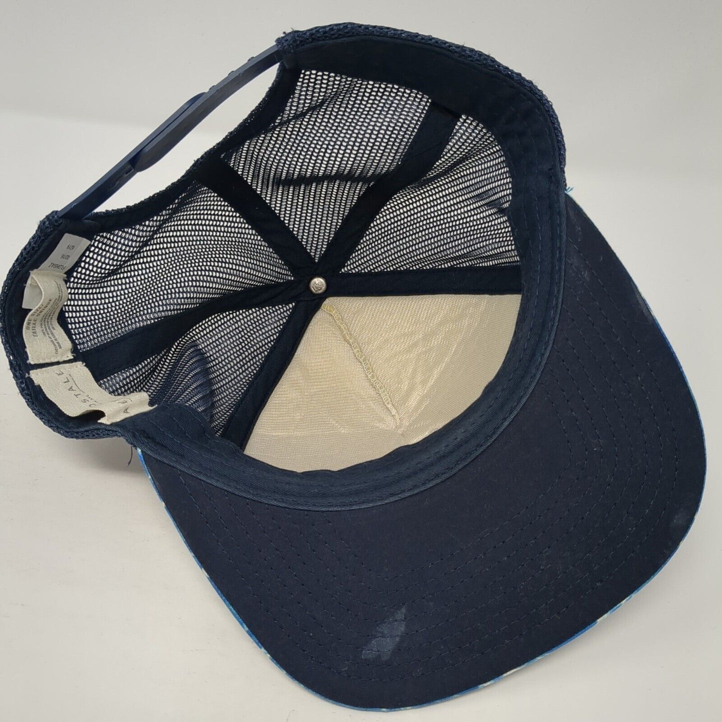 87 NYC Snapback Trucker Hat Blue One Size Adjustable Mesh Back Aeropostale
