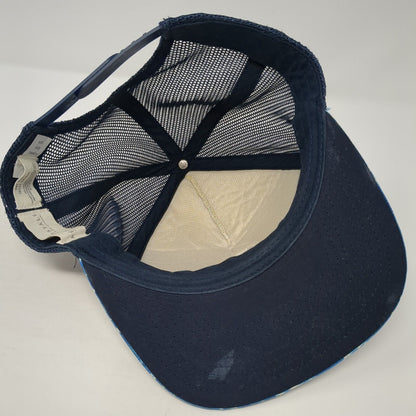 87 NYC Snapback Trucker Hat Blue One Size Adjustable Mesh Back Aeropostale