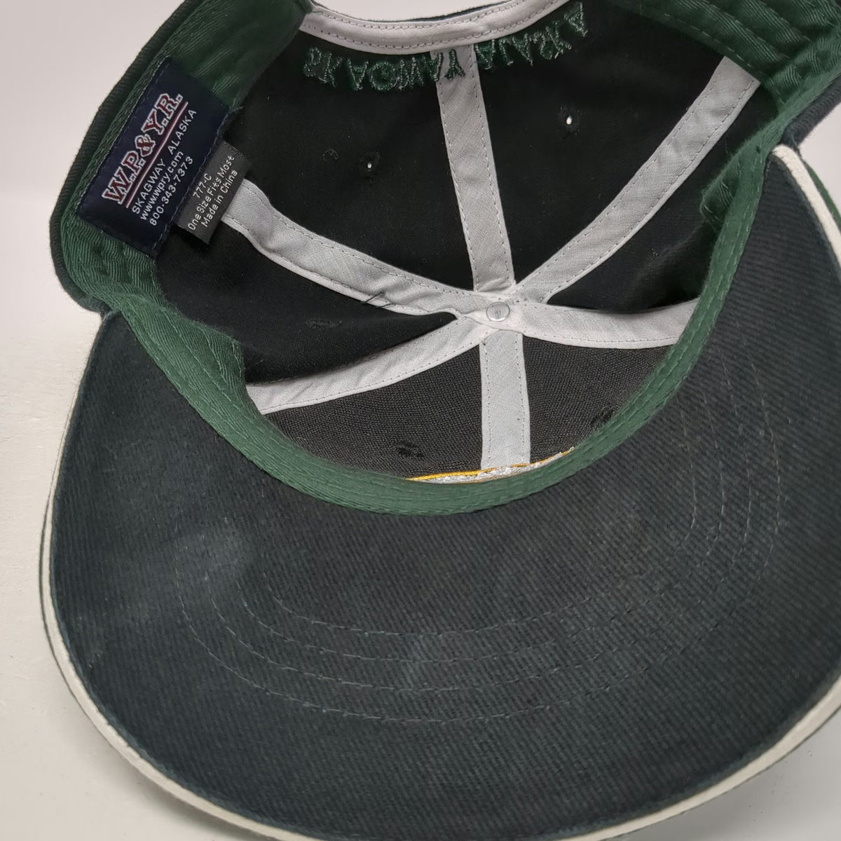 W.P.&Y.R. Baseball Cap Black One Size White Pass & Yukon Route Train Alaska Hat