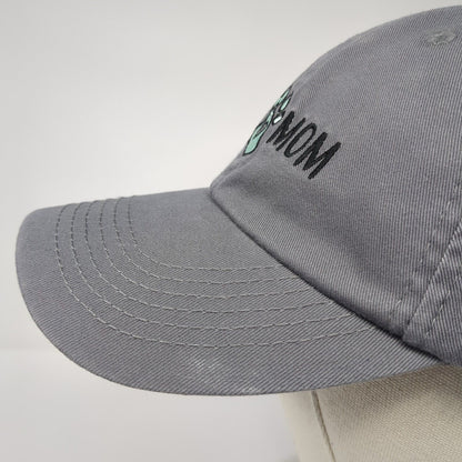 Dog Mom Slideback Hat Gray One Size Embroidered Paw Open Road 6 Panel