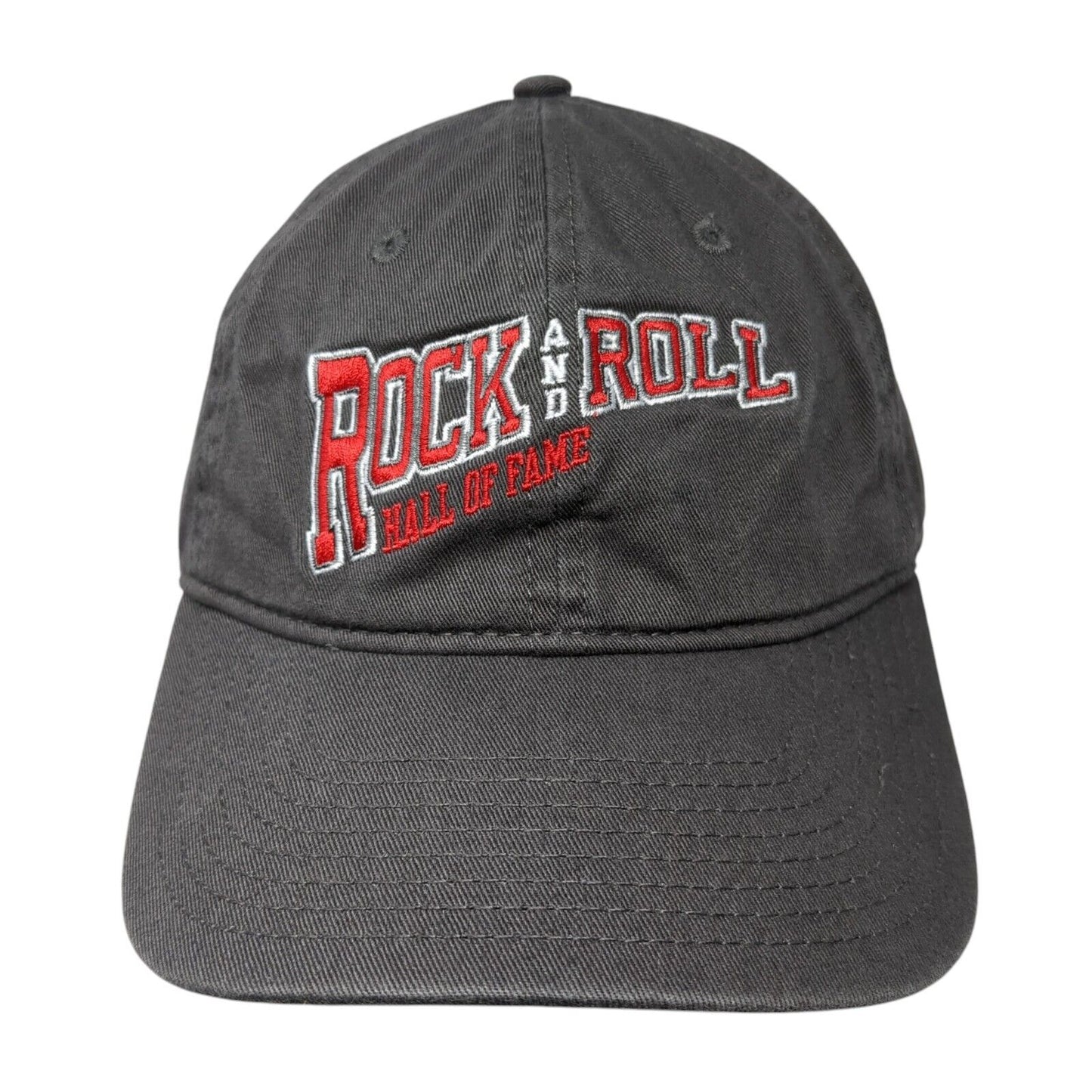 Rock And Roll Hall Of Fame Slideback Hat Gray OS Adjustable Embroidered 6 Panel