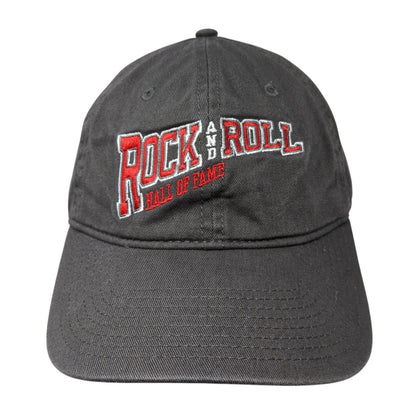 Rock And Roll Hall Of Fame Slideback Hat Gray OS Adjustable Embroidered 6 Panel