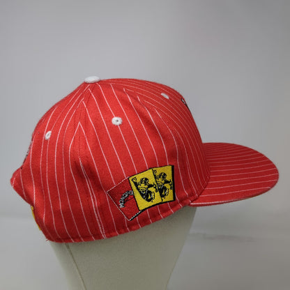 Headgear Classics Snapback Red One Size Monopoly Pinstripe Graphic Brim hat