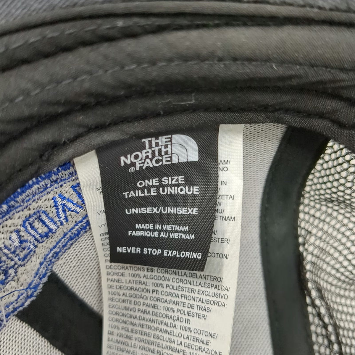 The North Face Trucker Hat Gray One Size Mesh Ash Grove CRH Company Snapback