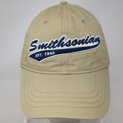 Smithsonian Baseball Cap Beige One Size Washington DC Embroidered Hat EST 1846