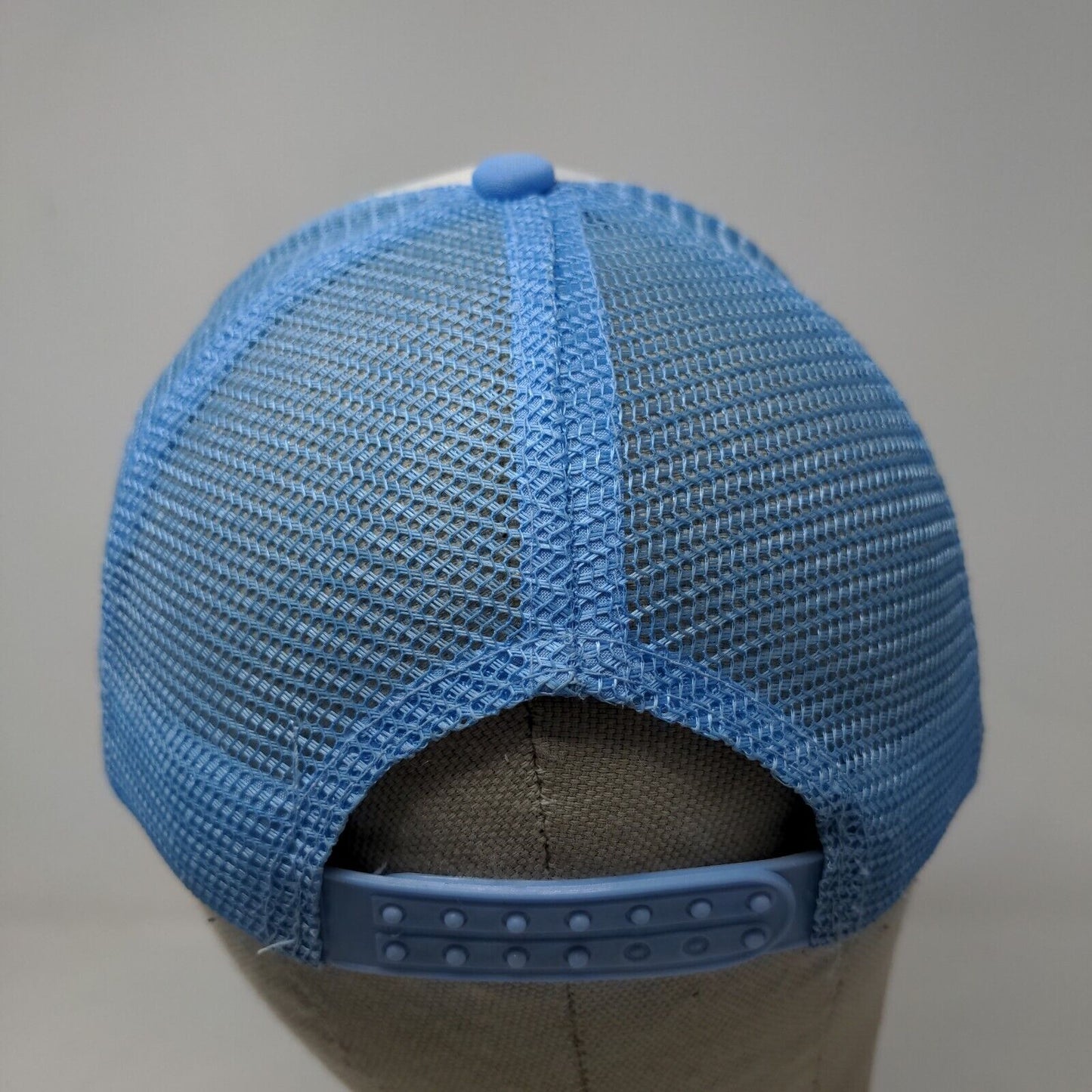 Unbranded Men's Snapback Mesh Back Hat Blue White Flamingo Print Adjustable