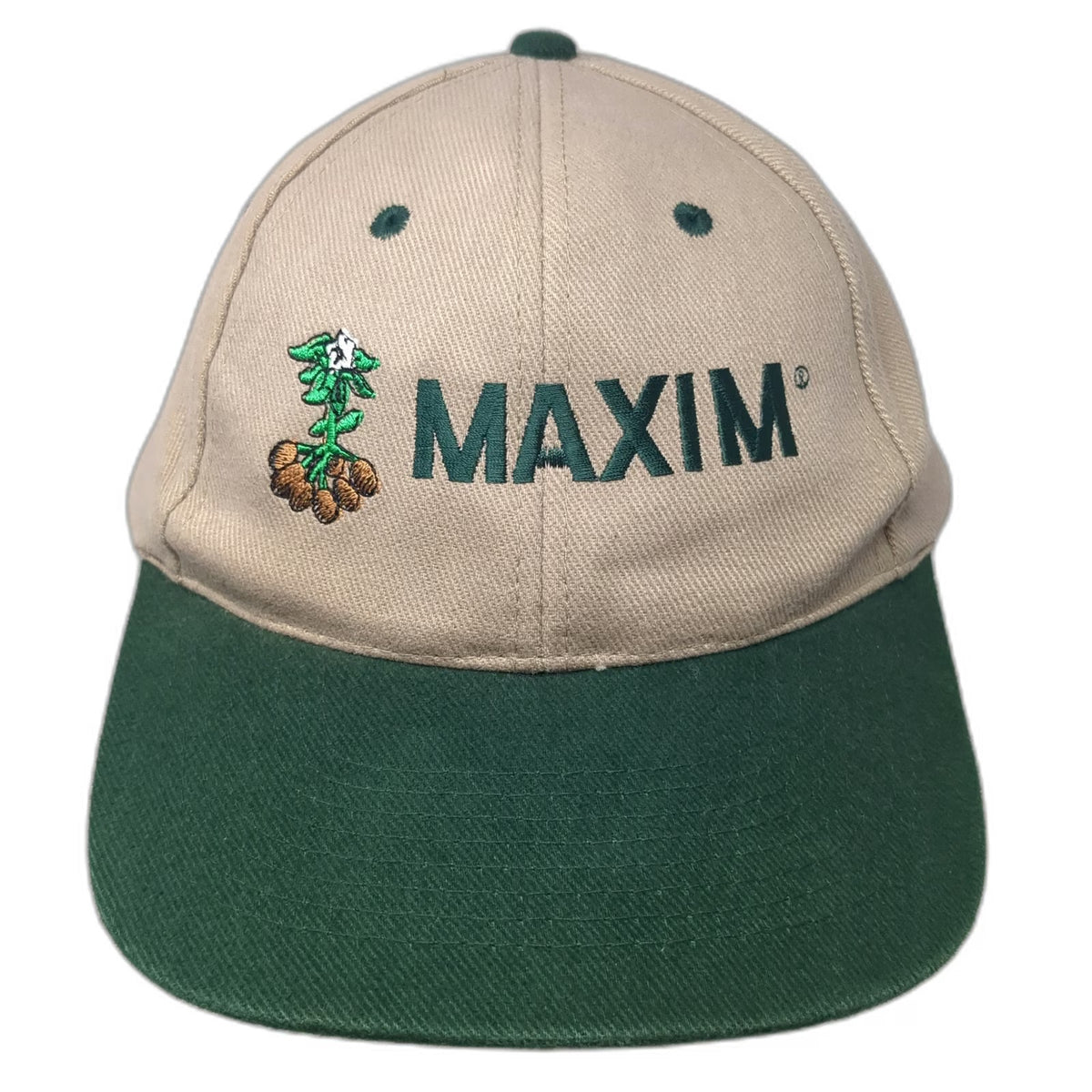 KC Snapback Beige Green One Size Novartis Maxim Potato Farm Agriculture Hat