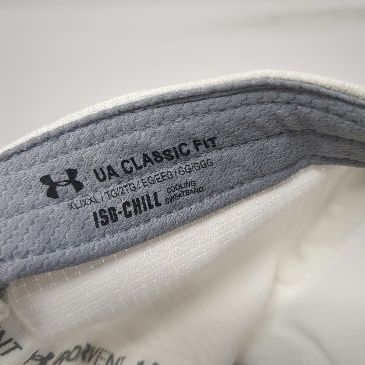 Under Armour Baseball Cap White XL Fitted Iso-Chill Armourvent Cooling Hat
