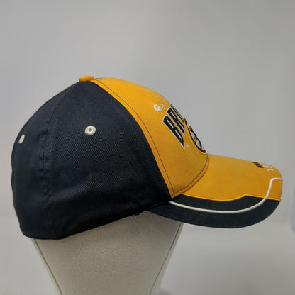 Boston Bruins NHL Old Time Hockey Baseball Cap Yellow Black One Size Logo 1924