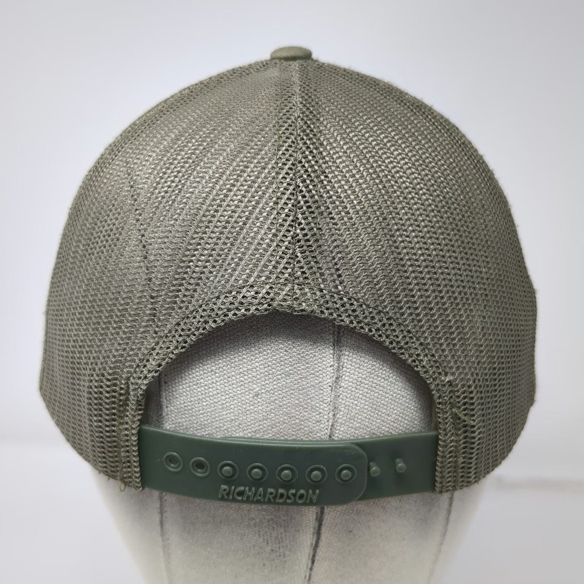Richardson 115 Trucker Hat Green L Premier Aggregates Mesh Back Snapback