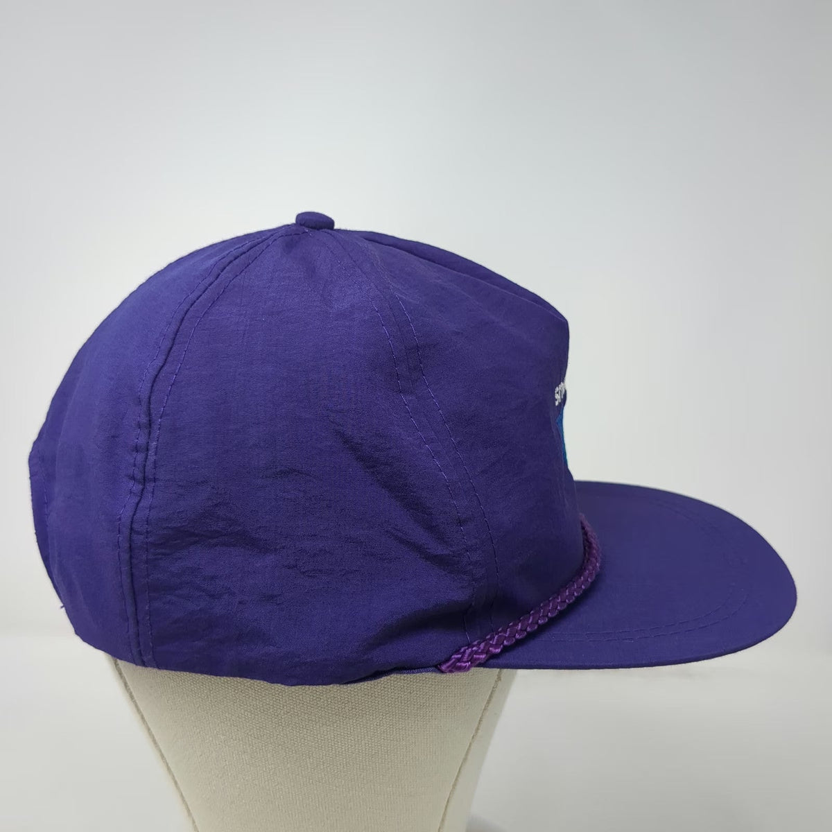 KC 5 Panel Purple One Size Snowbird Rope Snapback Hat Ski Resort Utah Mountain