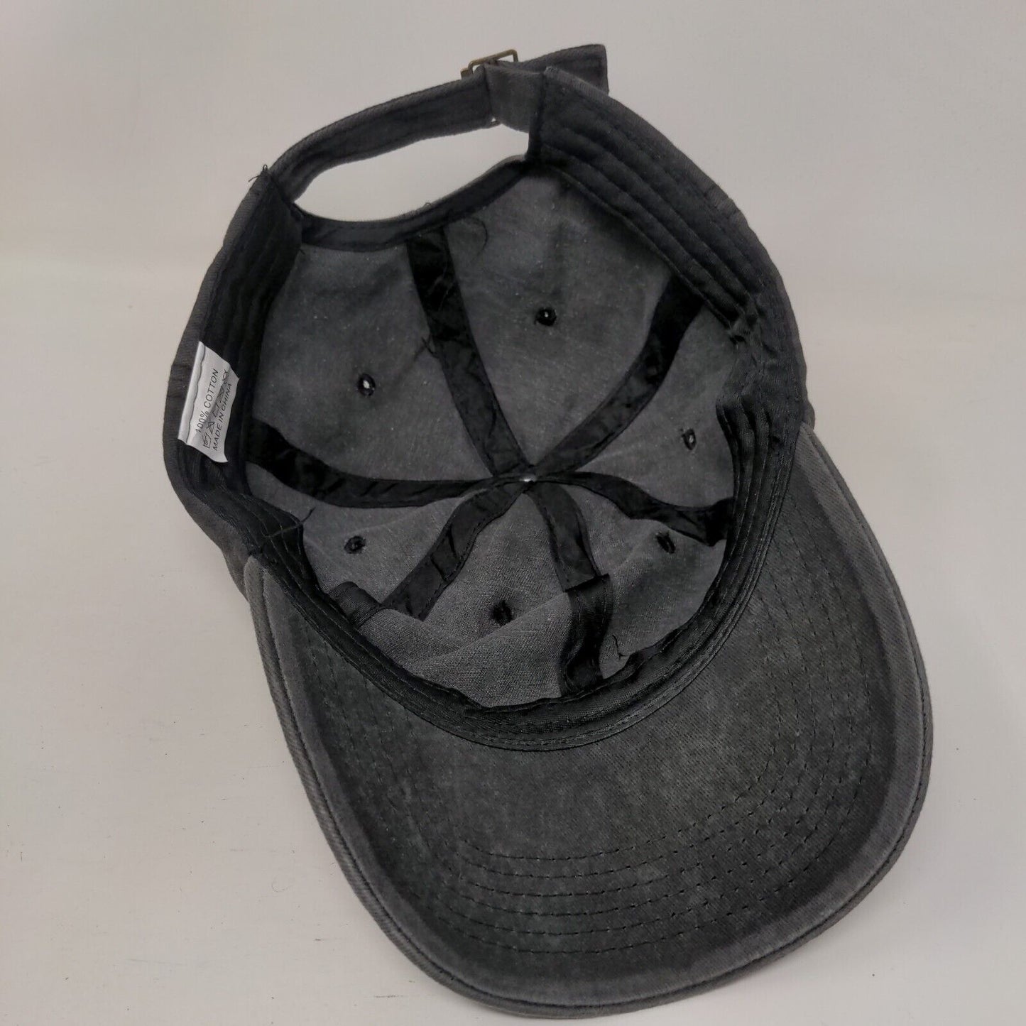 Let's Go Brandon Slideback Hat Gray One Size Adjustable Patriotic Cotton