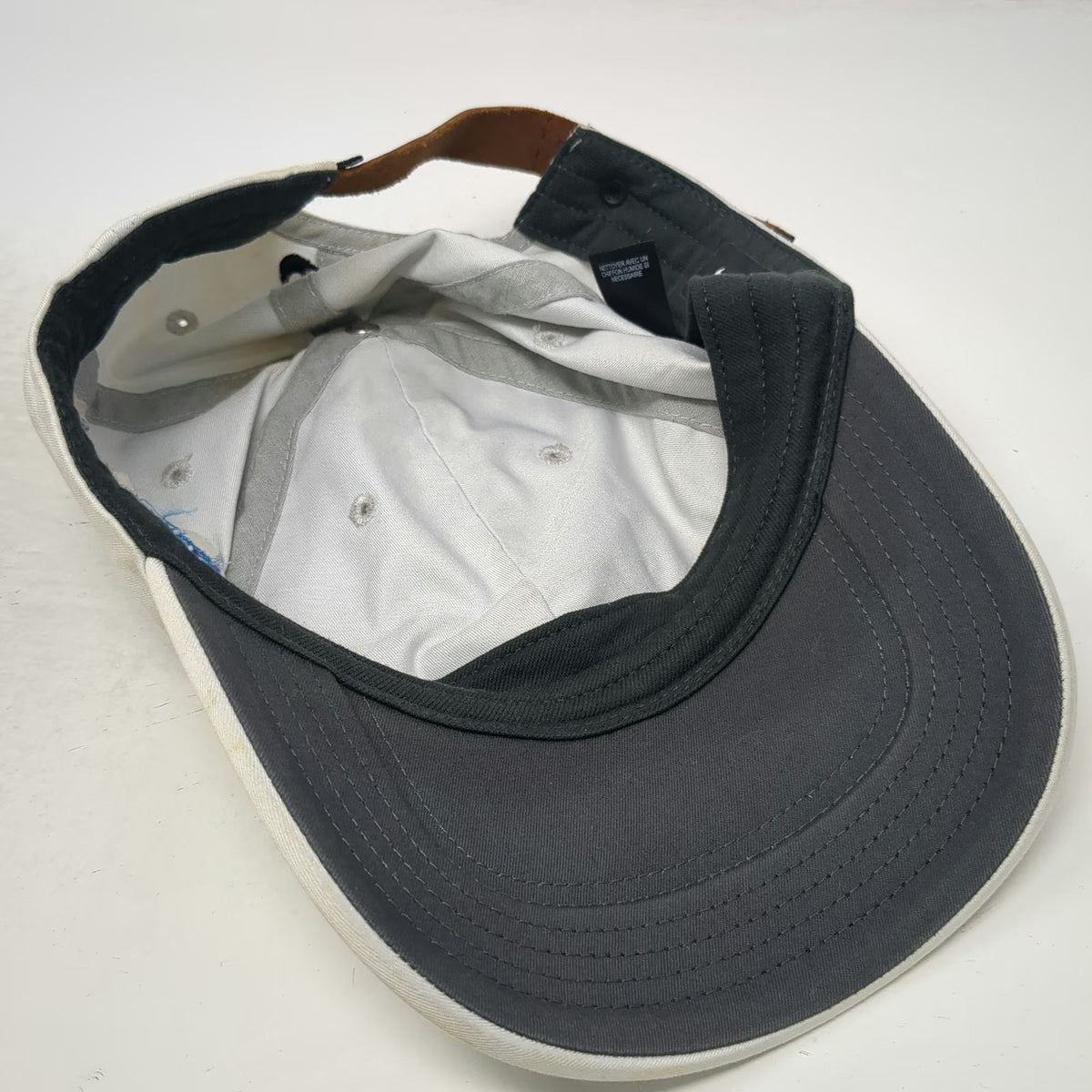 Nike Baseball Cap Gray OSFM Dri-Fit Boise Open Golf Leather Strapback Swoosh Hat
