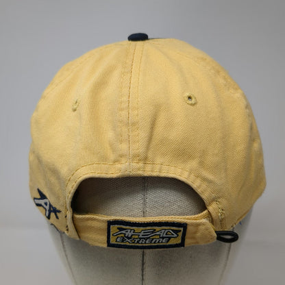 Ahead Baseball Cap Blue Yellow XL Ropes Baseball Hat Contrast Stitching