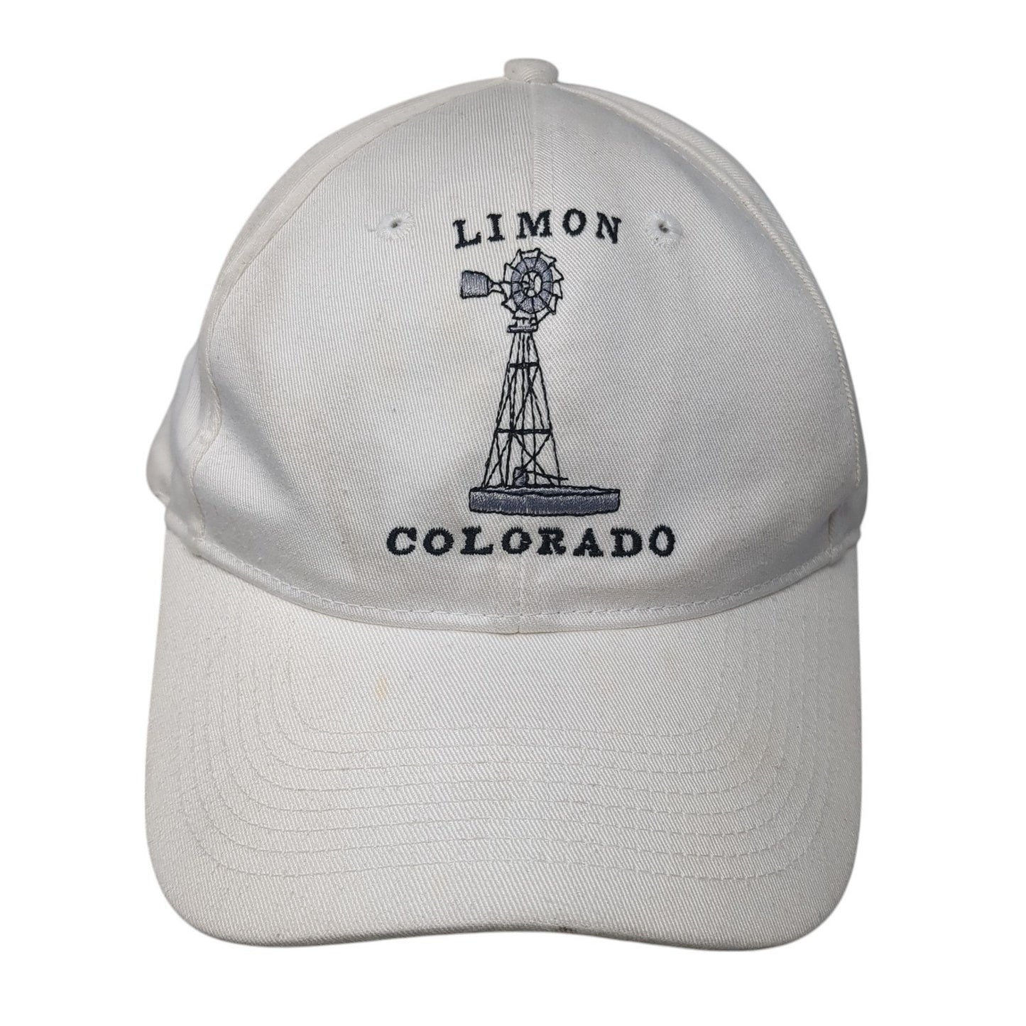 Limon Colorado Strapback Baseball Cap White One Size Adjustable Embroidered