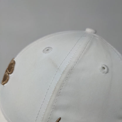 Black Clover Live Lucky Toggle Back Hat White OSFA Adjustable Solid