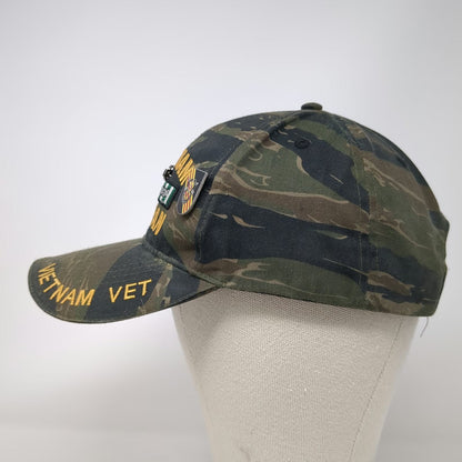Rothco Vietnam Veteran Baseball Cap Green One Size Tigerstripe Camo Pins Hat