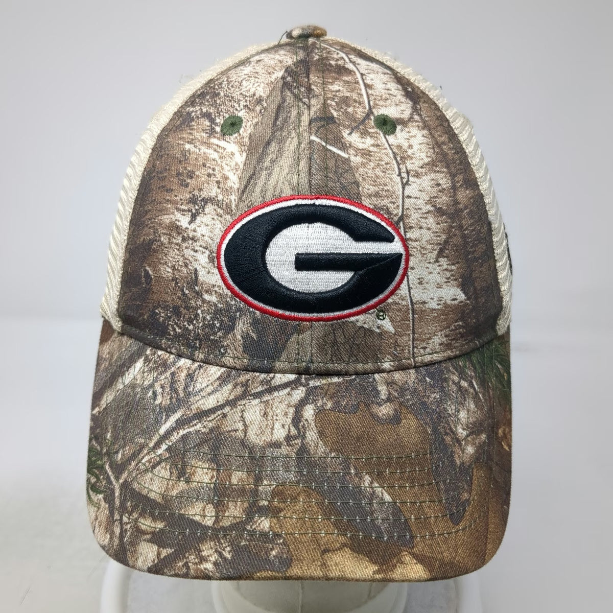 Georgia Bulldogs NCAA Top of the World Trucker Hat Brown Beige Camo One Size