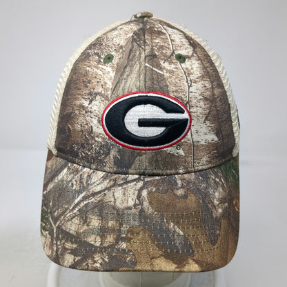 Georgia Bulldogs NCAA Top of the World Trucker Hat Brown Beige Camo One Size