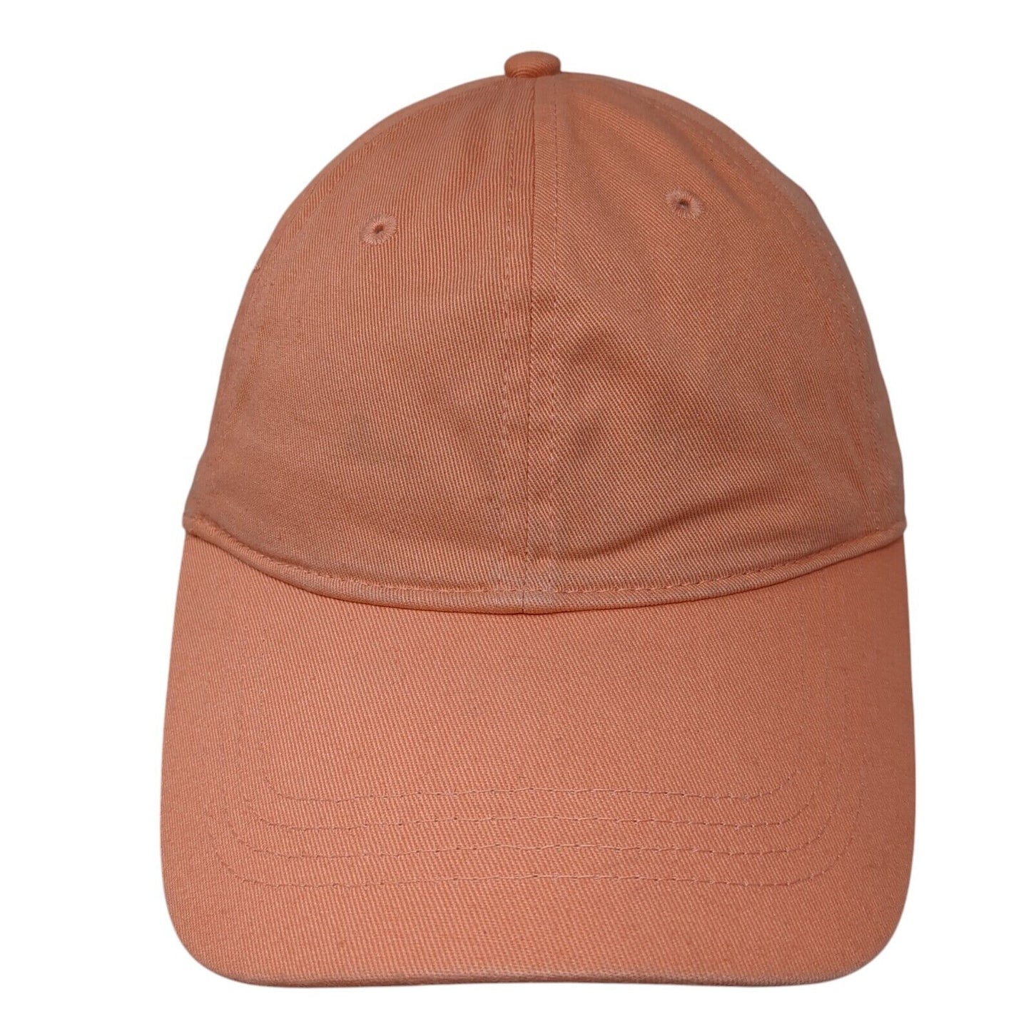 Old Navy Slideback Hat Orange One Size Adjustable Solid 6 Panel Blank